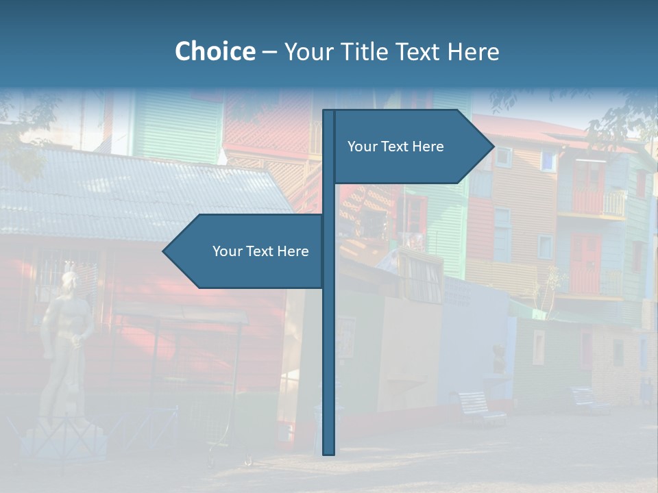 Colored Exterior Architectural PowerPoint Template