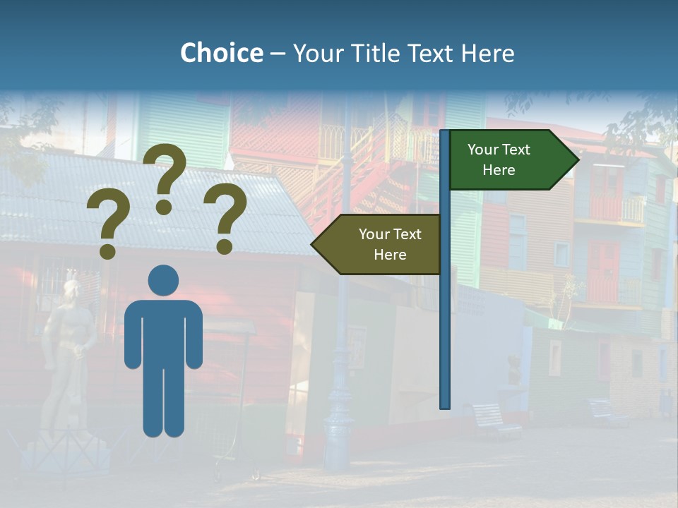 Colored Exterior Architectural PowerPoint Template