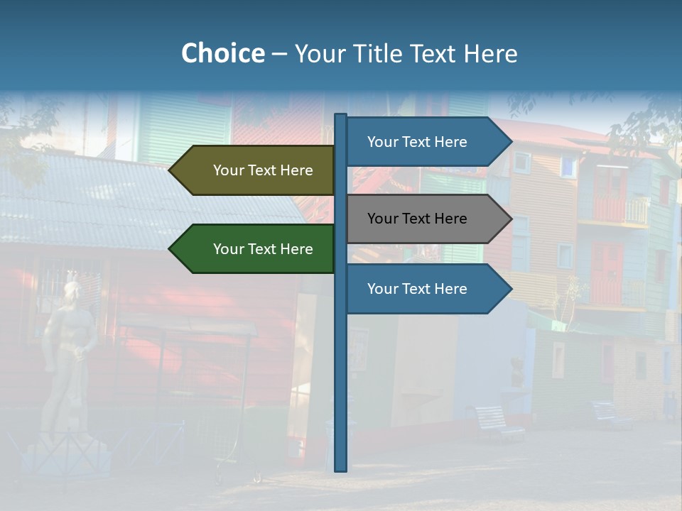Colored Exterior Architectural PowerPoint Template