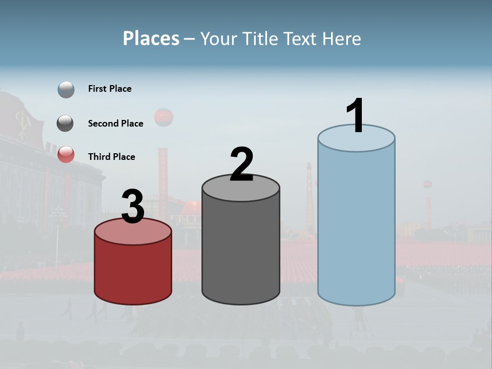 A Group Of People Standing In Front Of A Field Of Flowers PowerPoint Template