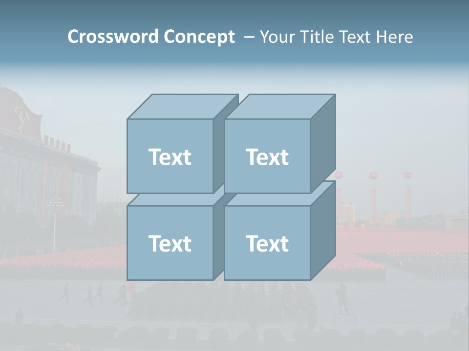 A Group Of People Standing In Front Of A Field Of Flowers PowerPoint Template