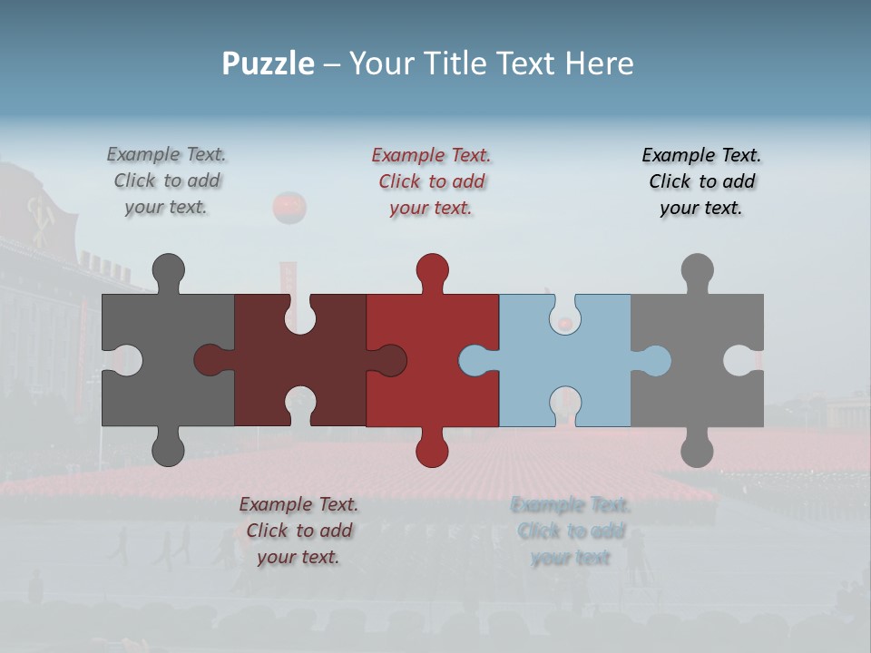 A Group Of People Standing In Front Of A Field Of Flowers PowerPoint Template