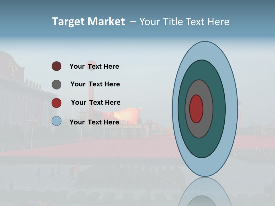 A Group Of People Standing In Front Of A Field Of Flowers PowerPoint Template