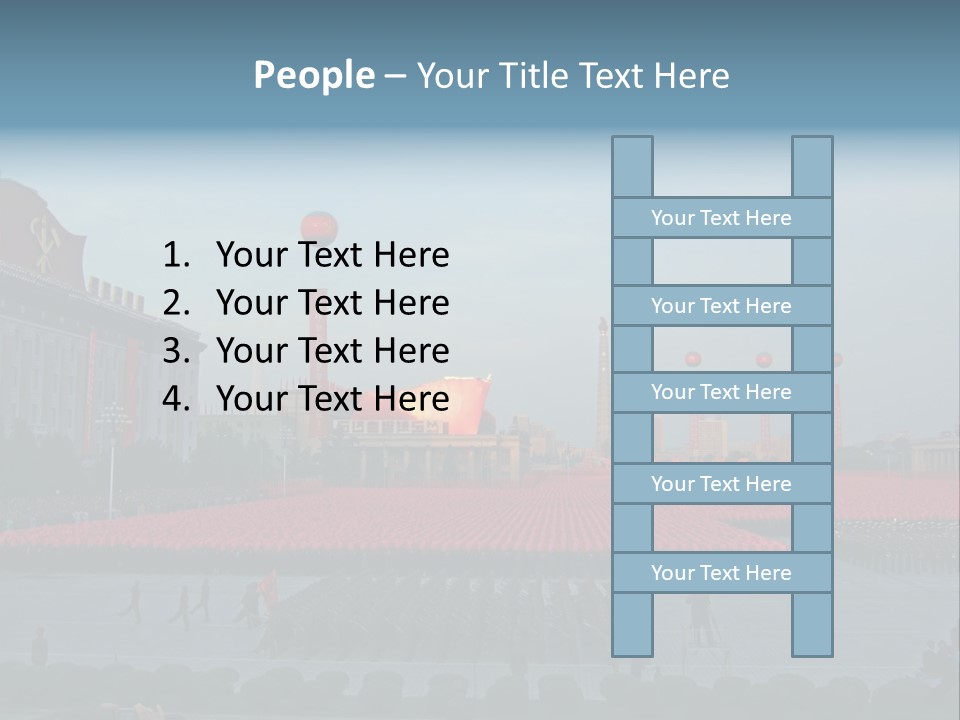 A Group Of People Standing In Front Of A Field Of Flowers PowerPoint Template