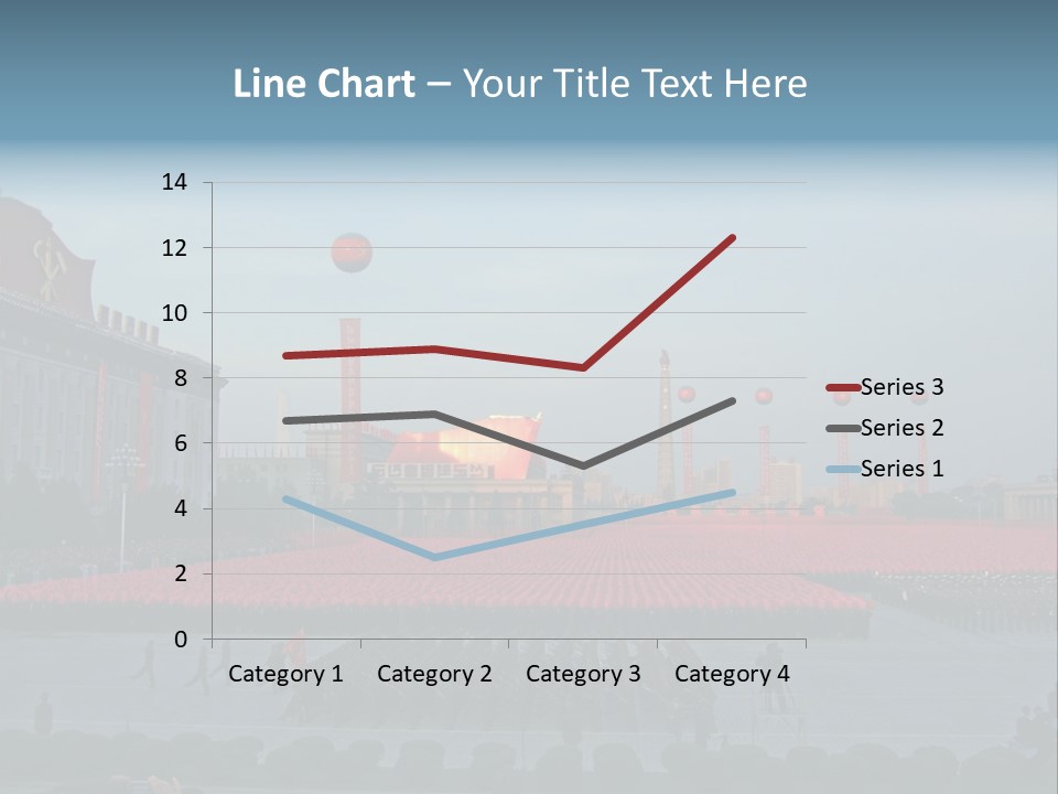 A Group Of People Standing In Front Of A Field Of Flowers PowerPoint Template