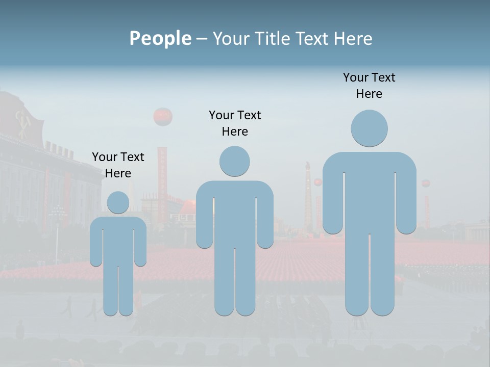 A Group Of People Standing In Front Of A Field Of Flowers PowerPoint Template