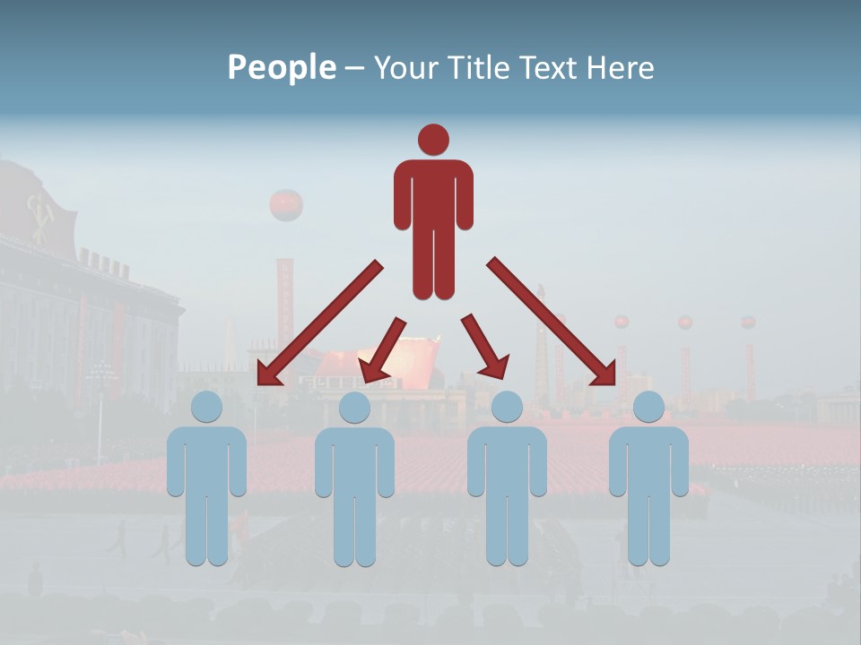 A Group Of People Standing In Front Of A Field Of Flowers PowerPoint Template