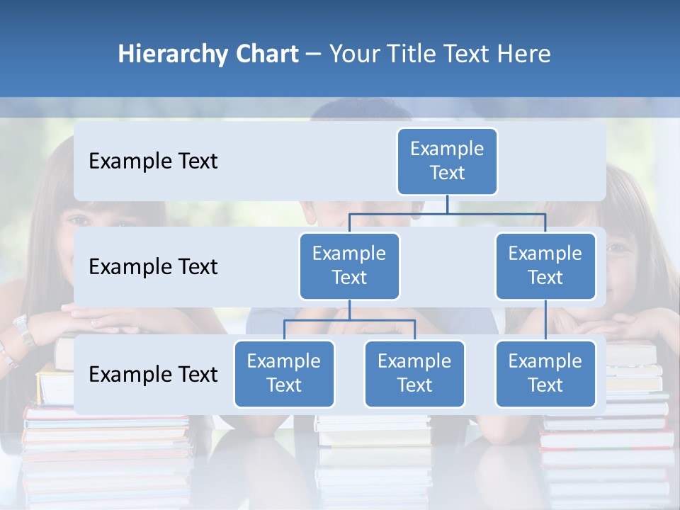A Group Of Children Sitting At A Table With Books PowerPoint Template