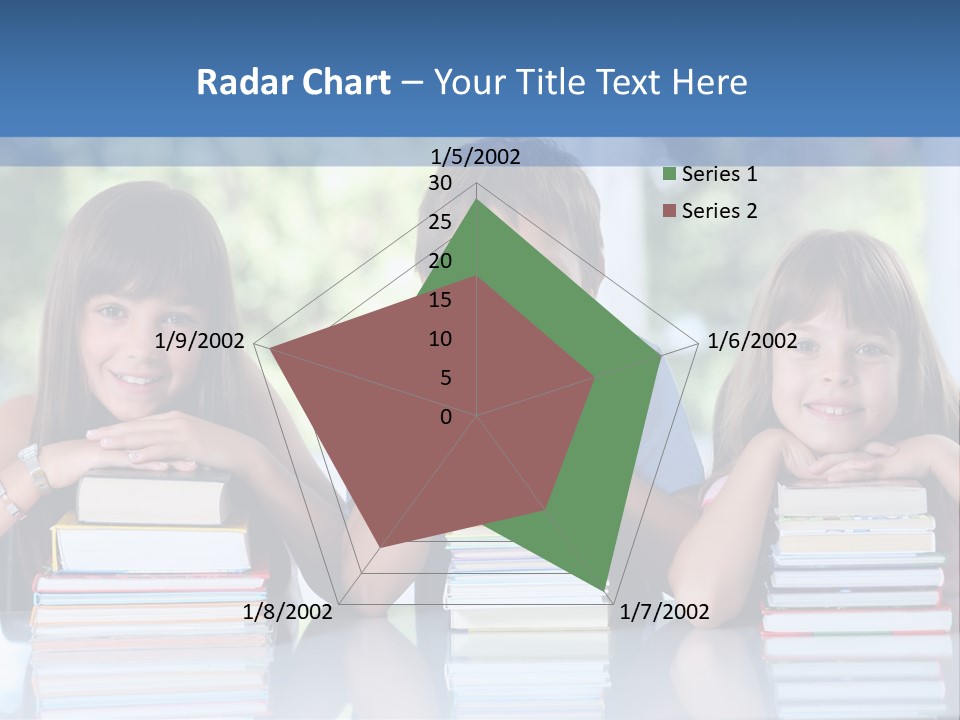A Group Of Children Sitting At A Table With Books PowerPoint Template