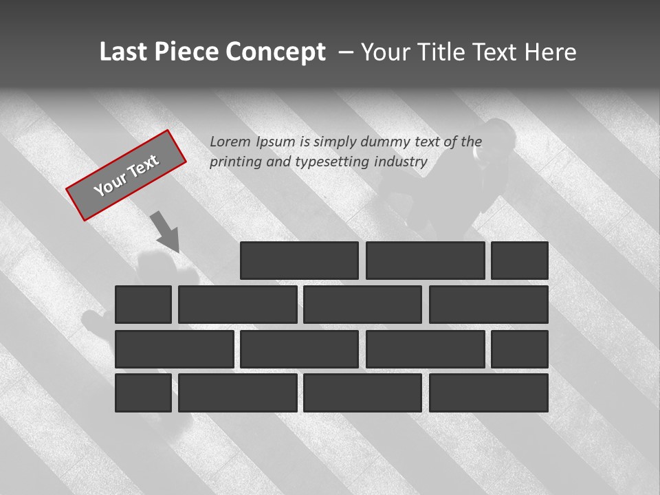 Achievement Red Sphere PowerPoint Template