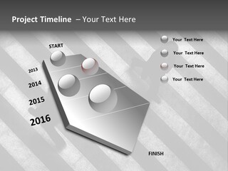 Achievement Red Sphere PowerPoint Template