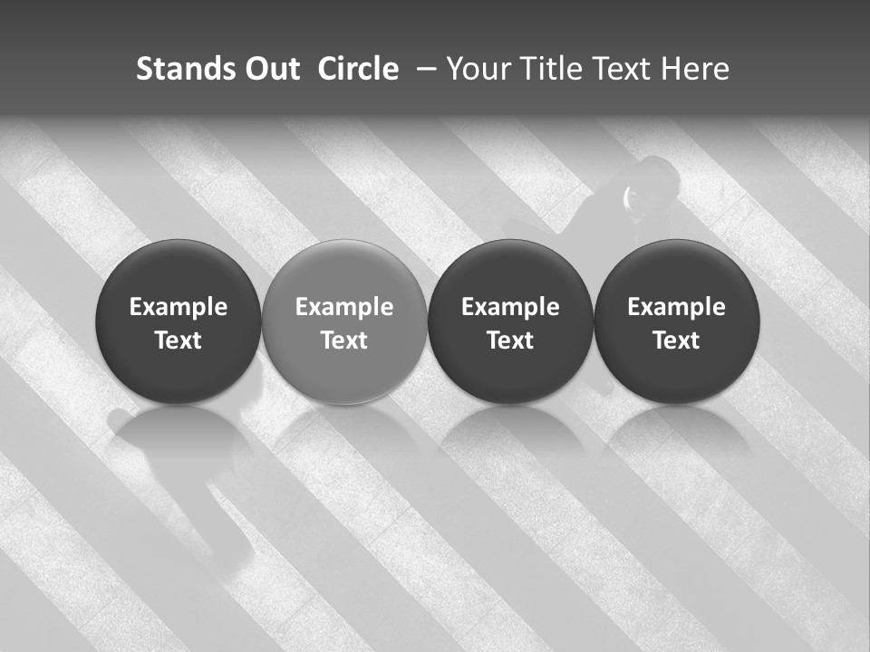 Achievement Red Sphere PowerPoint Template