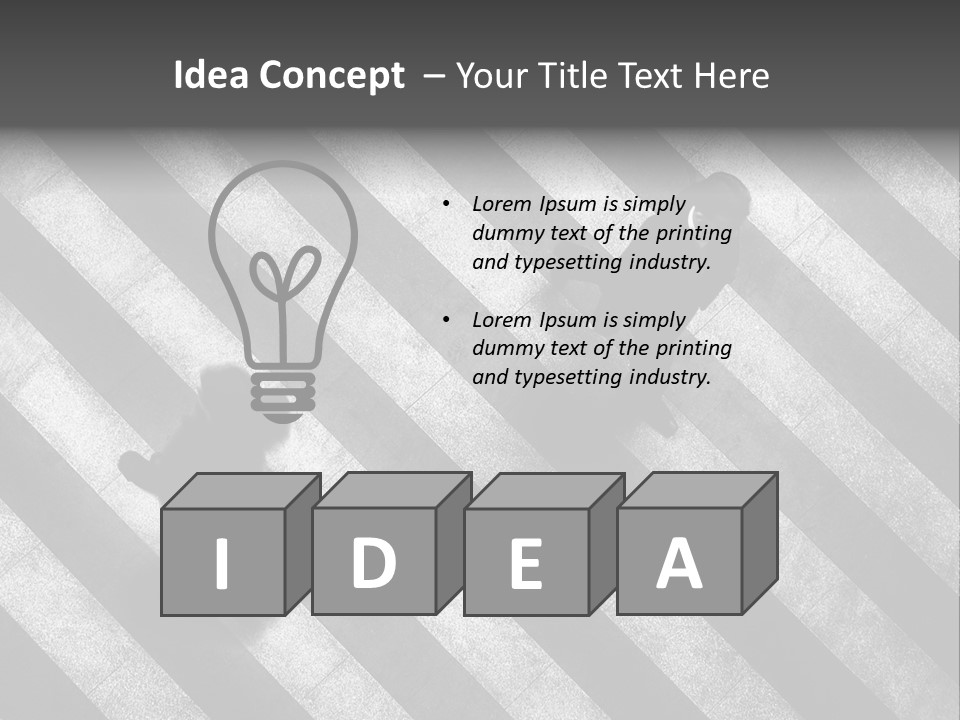 Achievement Red Sphere PowerPoint Template