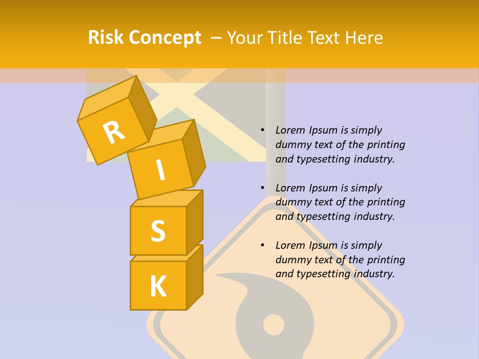 Notice Hurricane Damage PowerPoint Template