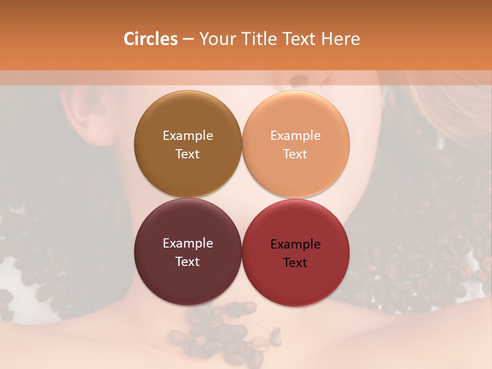 A Naked Woman With Coffee Beans On Her Chest PowerPoint Template