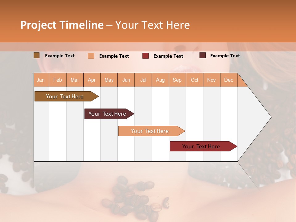 A Naked Woman With Coffee Beans On Her Chest PowerPoint Template