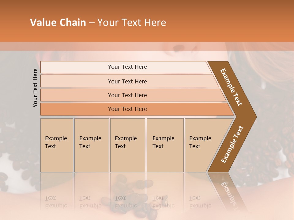 A Naked Woman With Coffee Beans On Her Chest PowerPoint Template