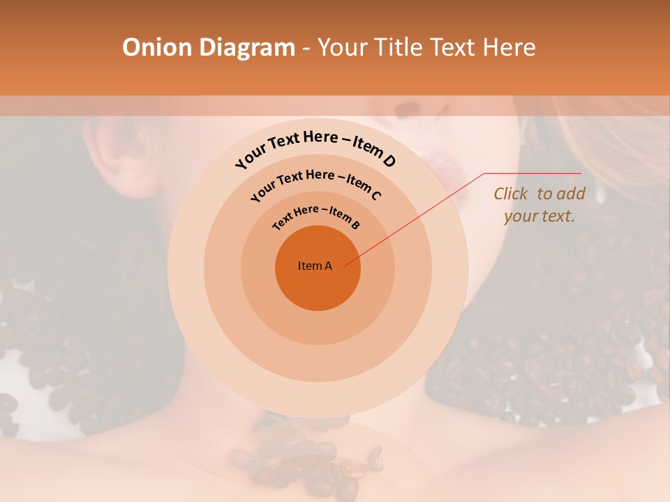 A Naked Woman With Coffee Beans On Her Chest PowerPoint Template