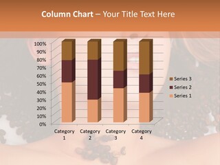 A Naked Woman With Coffee Beans On Her Chest PowerPoint Template