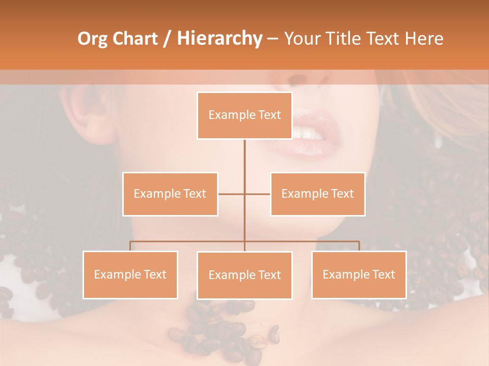 A Naked Woman With Coffee Beans On Her Chest PowerPoint Template