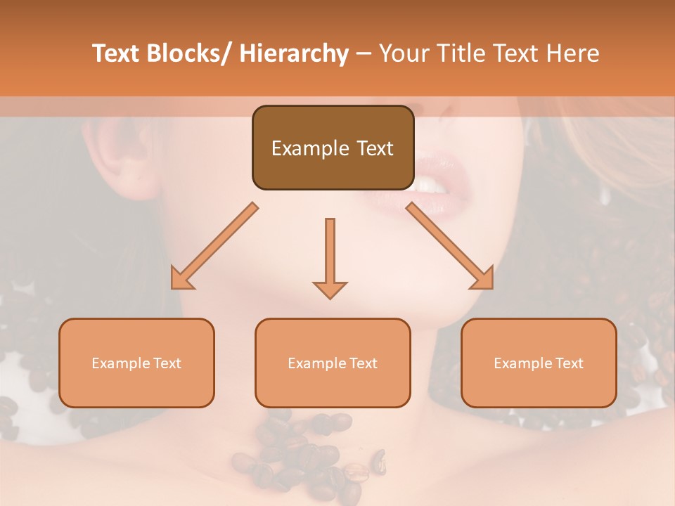 A Naked Woman With Coffee Beans On Her Chest PowerPoint Template