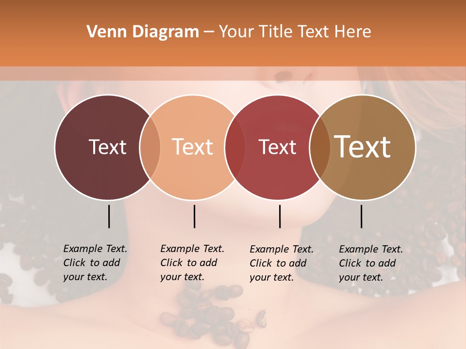 A Naked Woman With Coffee Beans On Her Chest PowerPoint Template