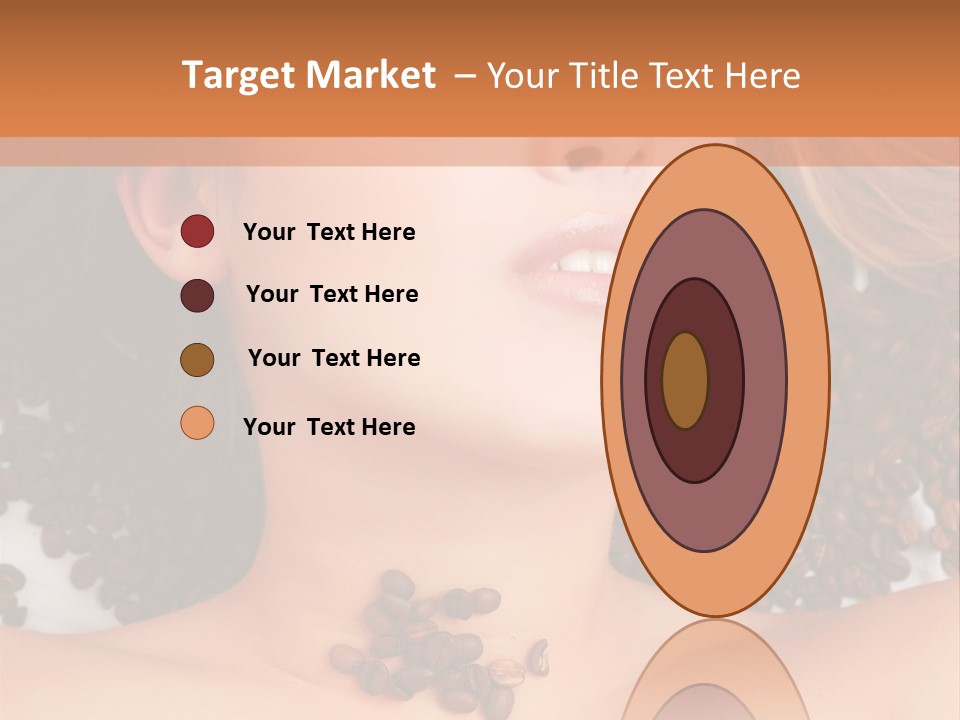 A Naked Woman With Coffee Beans On Her Chest PowerPoint Template