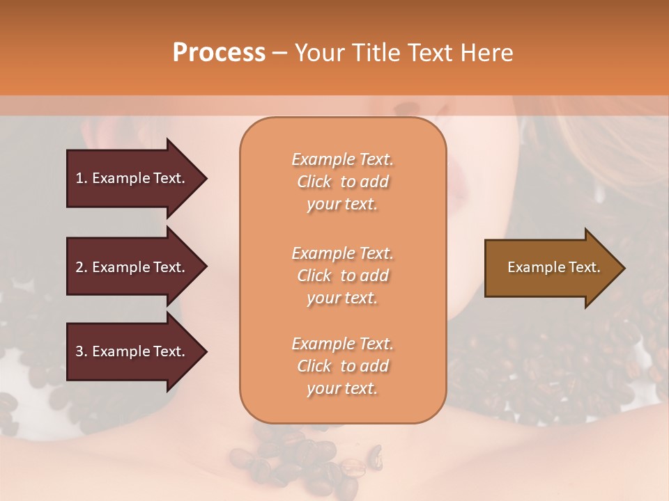 A Naked Woman With Coffee Beans On Her Chest PowerPoint Template