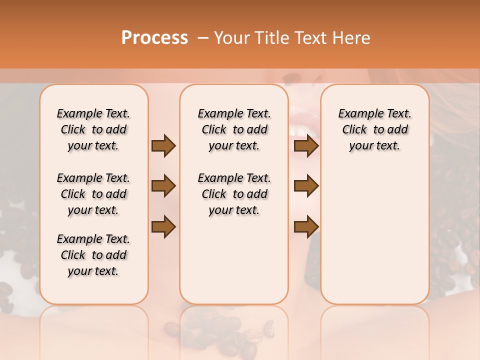 A Naked Woman With Coffee Beans On Her Chest PowerPoint Template