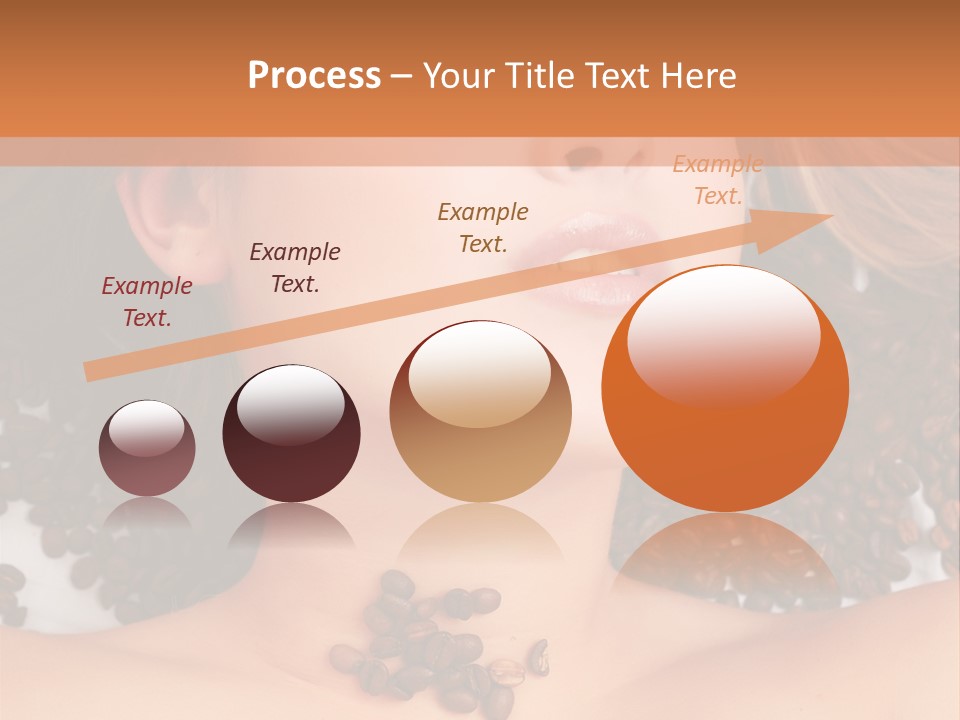 A Naked Woman With Coffee Beans On Her Chest PowerPoint Template