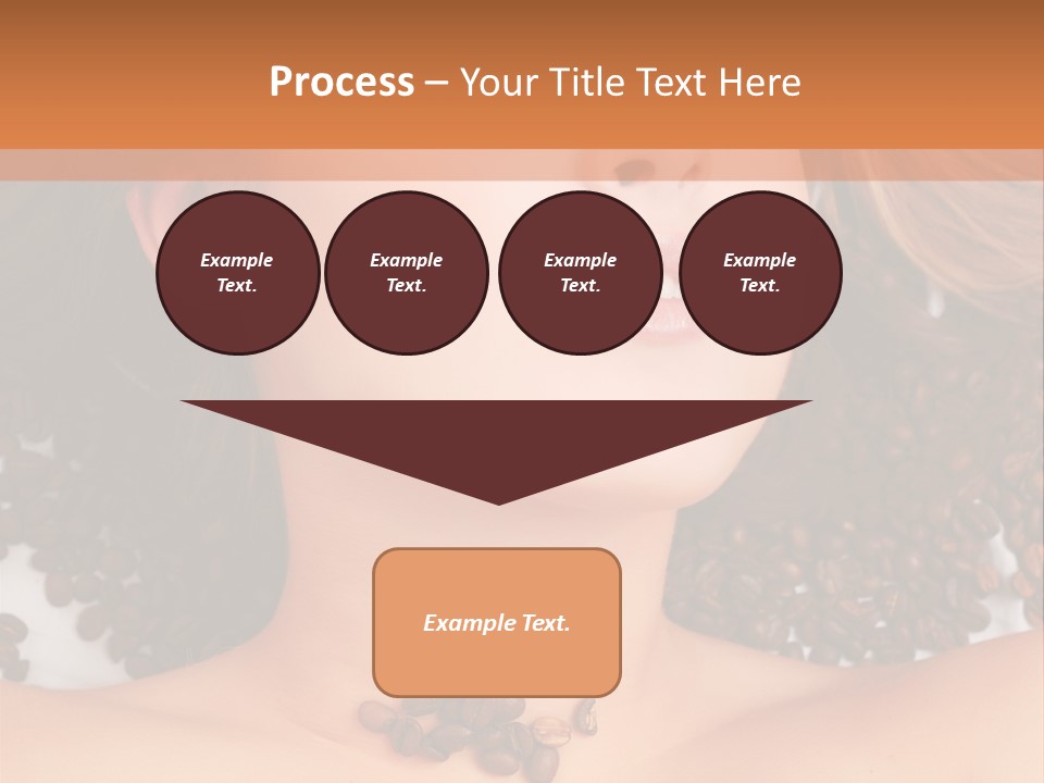 A Naked Woman With Coffee Beans On Her Chest PowerPoint Template