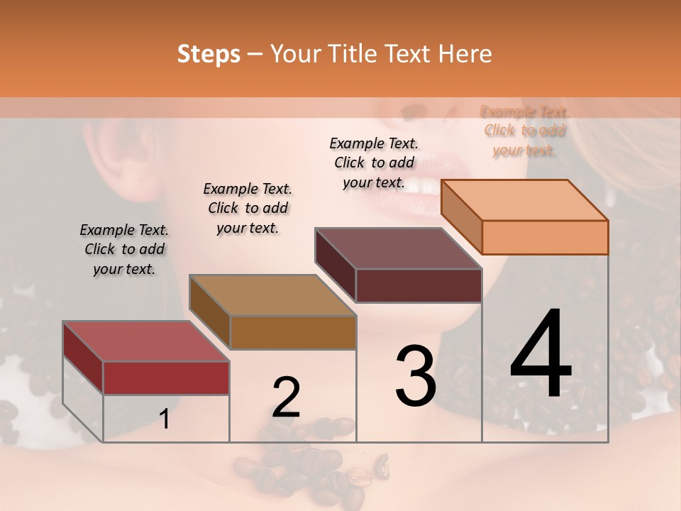 A Naked Woman With Coffee Beans On Her Chest PowerPoint Template