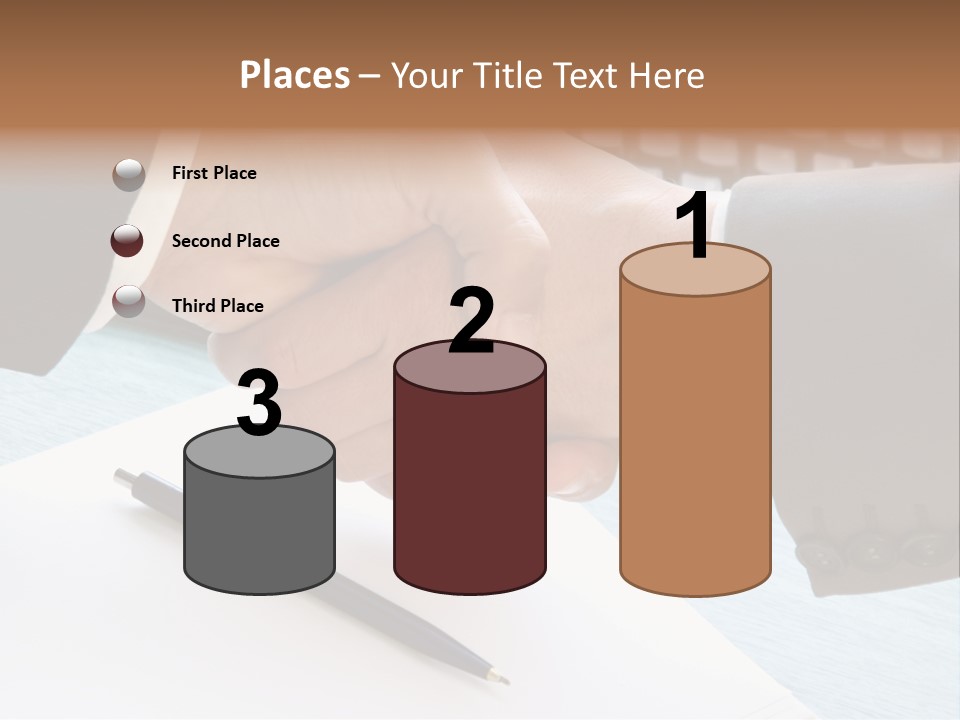 Greeting Human Male PowerPoint Template