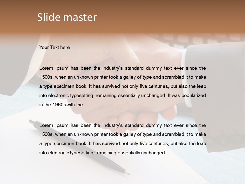 Greeting Human Male PowerPoint Template