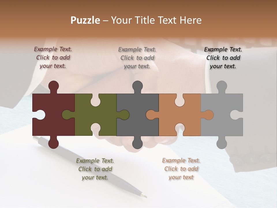 Greeting Human Male PowerPoint Template