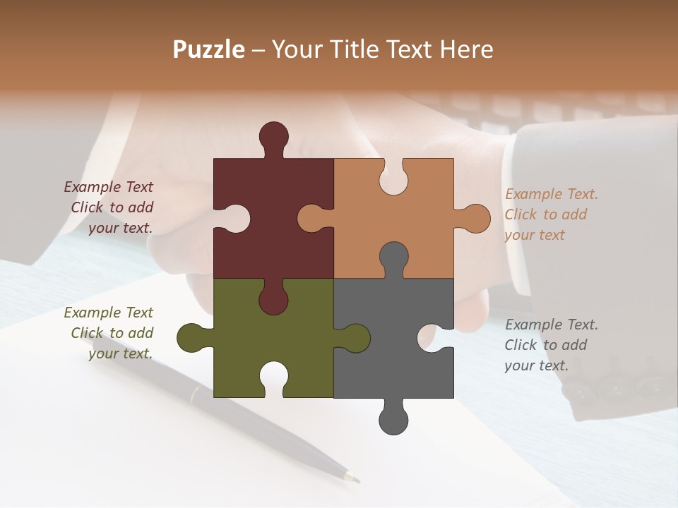 Greeting Human Male PowerPoint Template