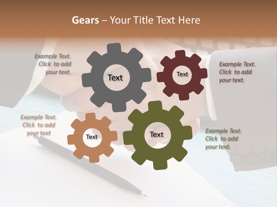 Greeting Human Male PowerPoint Template