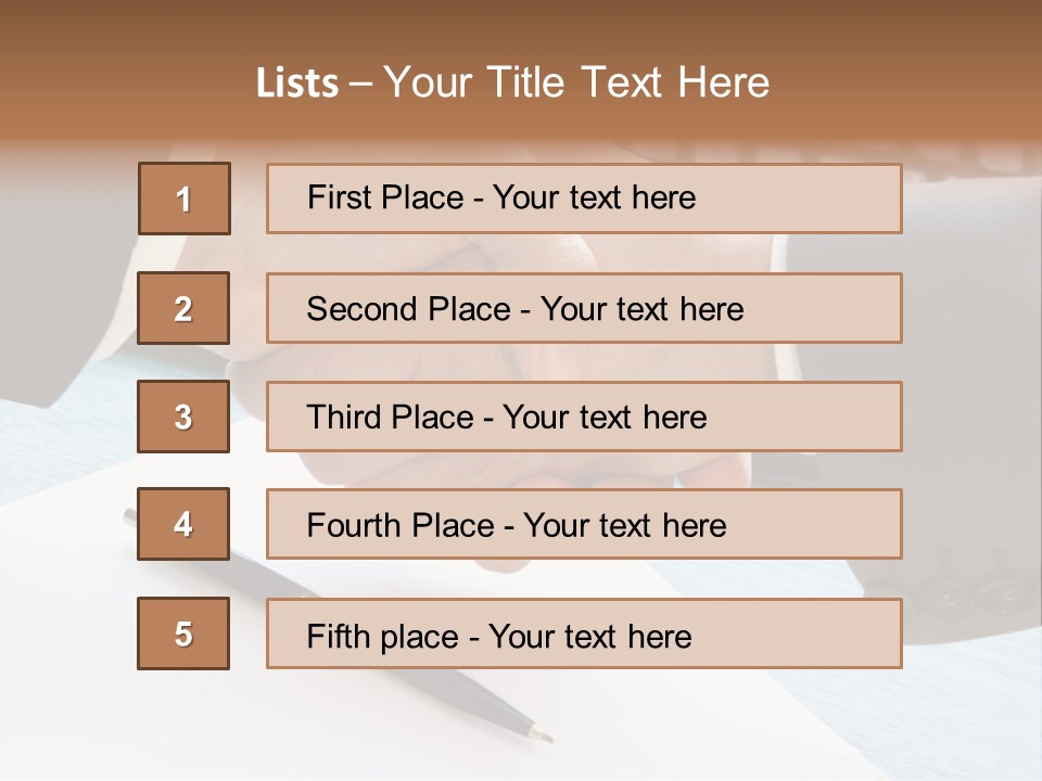 Greeting Human Male PowerPoint Template