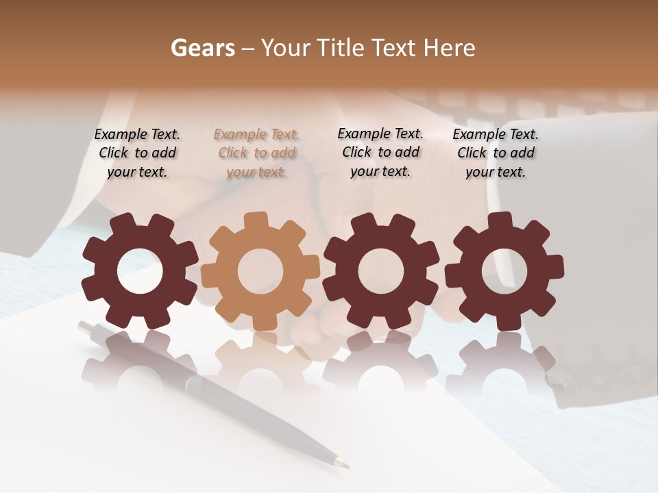 Greeting Human Male PowerPoint Template