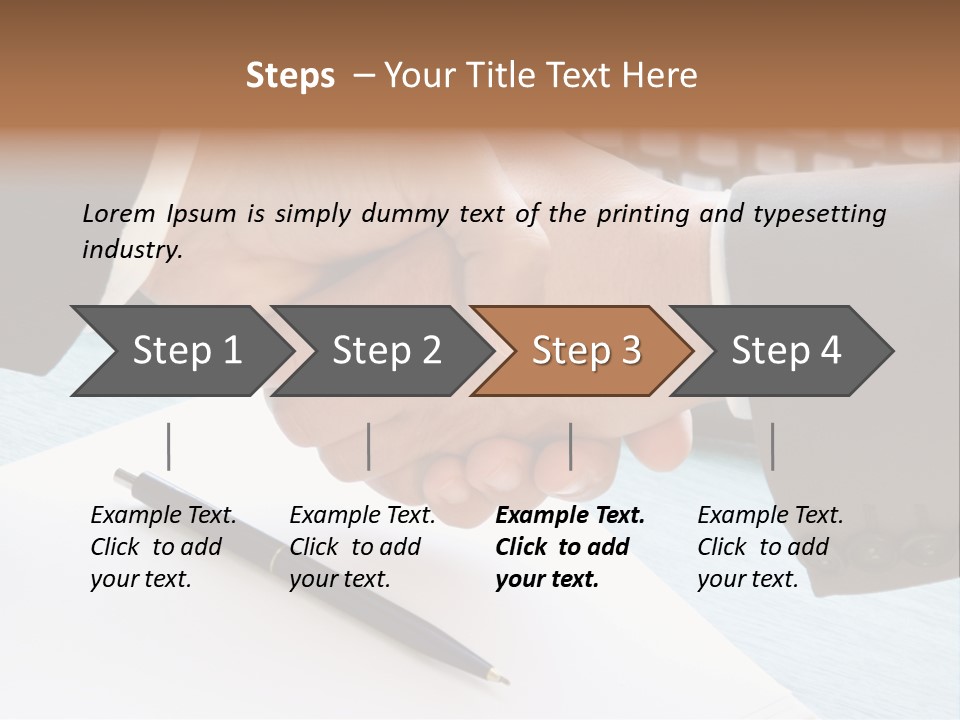 Greeting Human Male PowerPoint Template