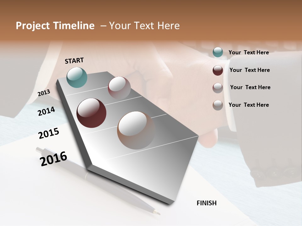 Greeting Human Male PowerPoint Template