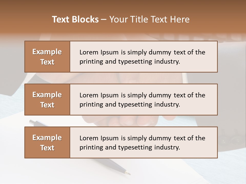 Greeting Human Male PowerPoint Template