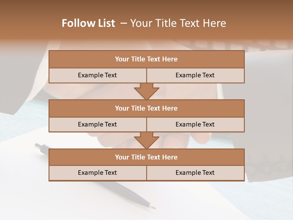 Greeting Human Male PowerPoint Template