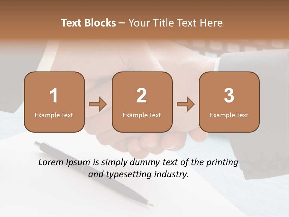Greeting Human Male PowerPoint Template