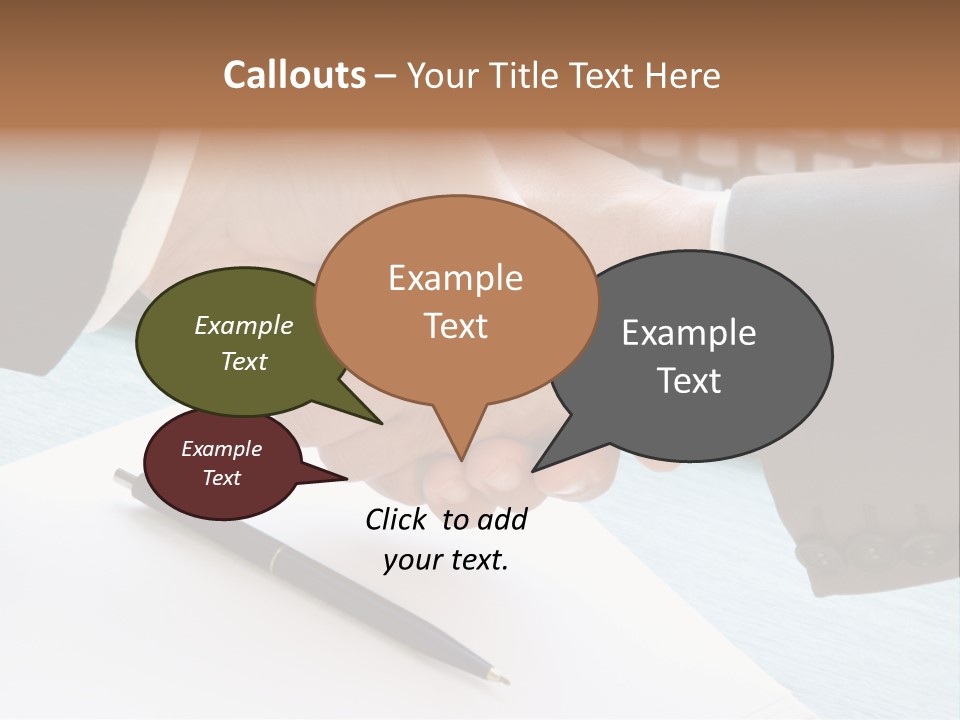 Greeting Human Male PowerPoint Template