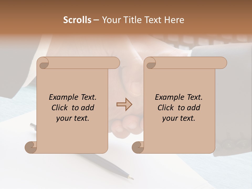 Greeting Human Male PowerPoint Template