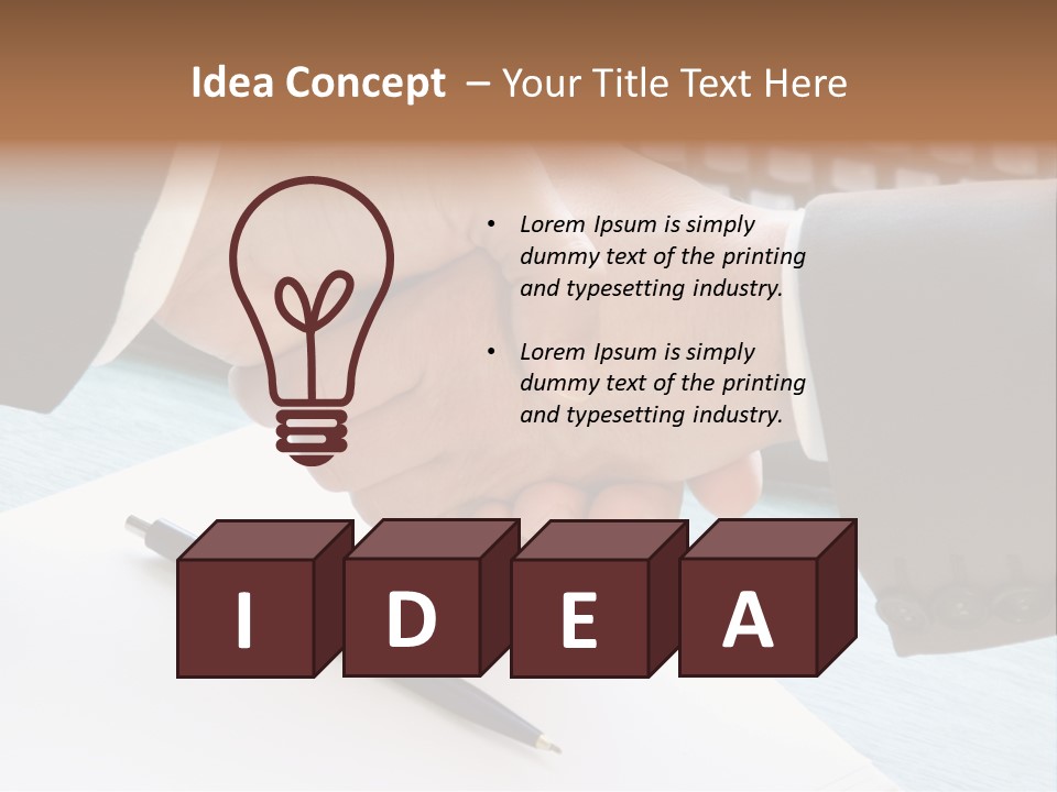 Greeting Human Male PowerPoint Template