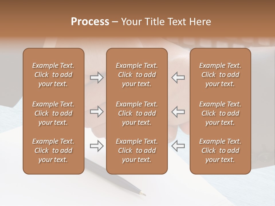 Greeting Human Male PowerPoint Template