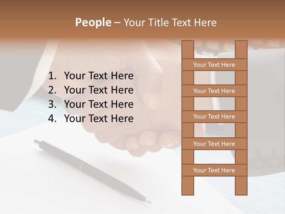 Greeting Human Male PowerPoint Template