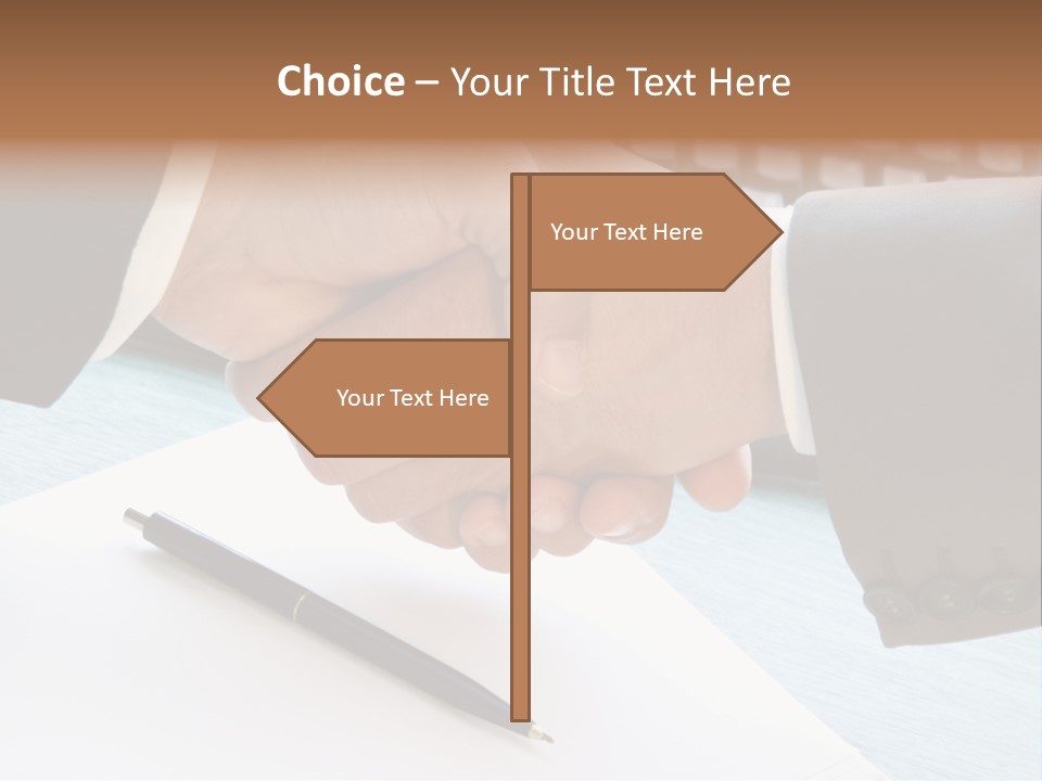 Greeting Human Male PowerPoint Template